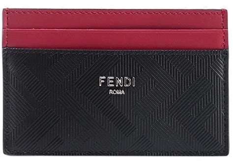 Fendi leather card holder